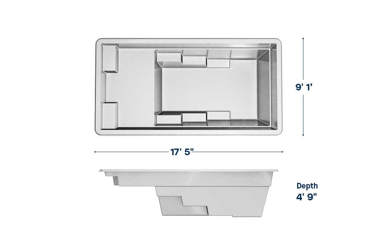 Enchantment 917 Fiberglass Pool Specifications
