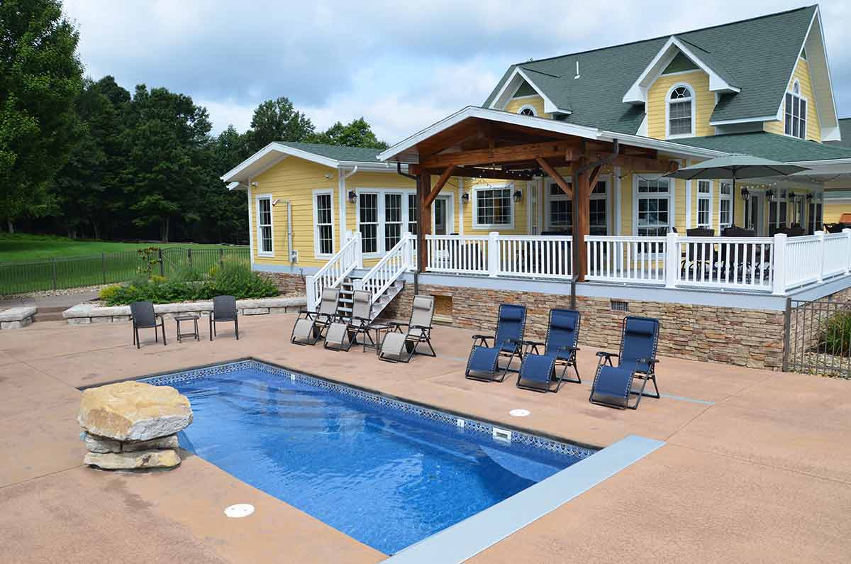 Olympia Pool Landscape Setup