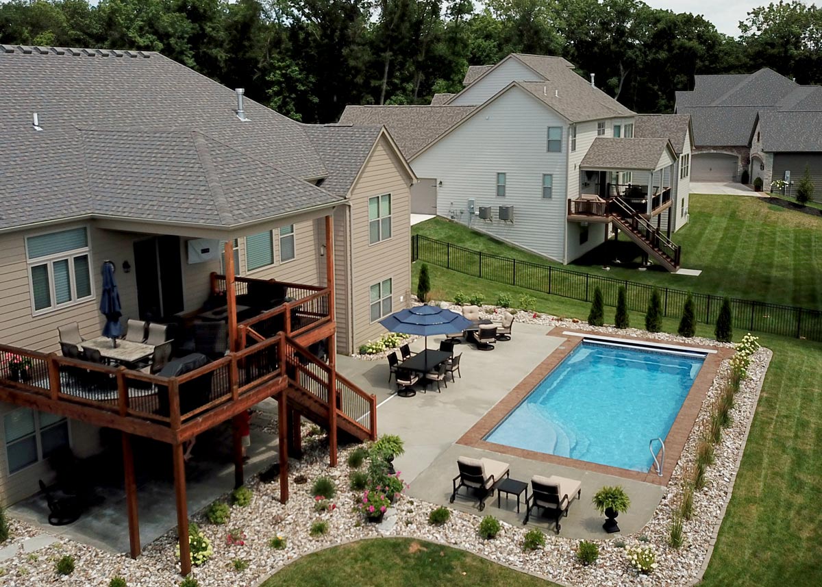Olympia Pool Premium Decking View
