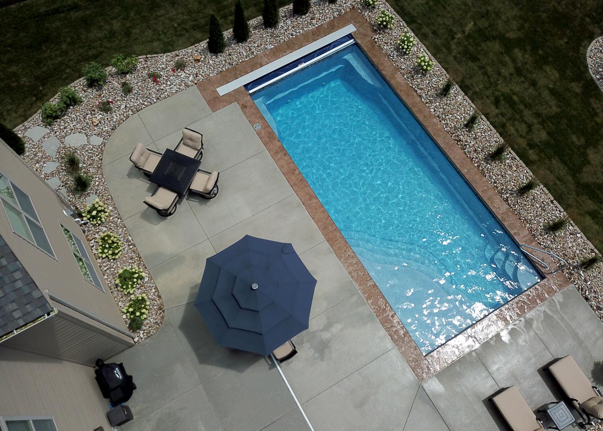 Olympia Landscape Pool Setup