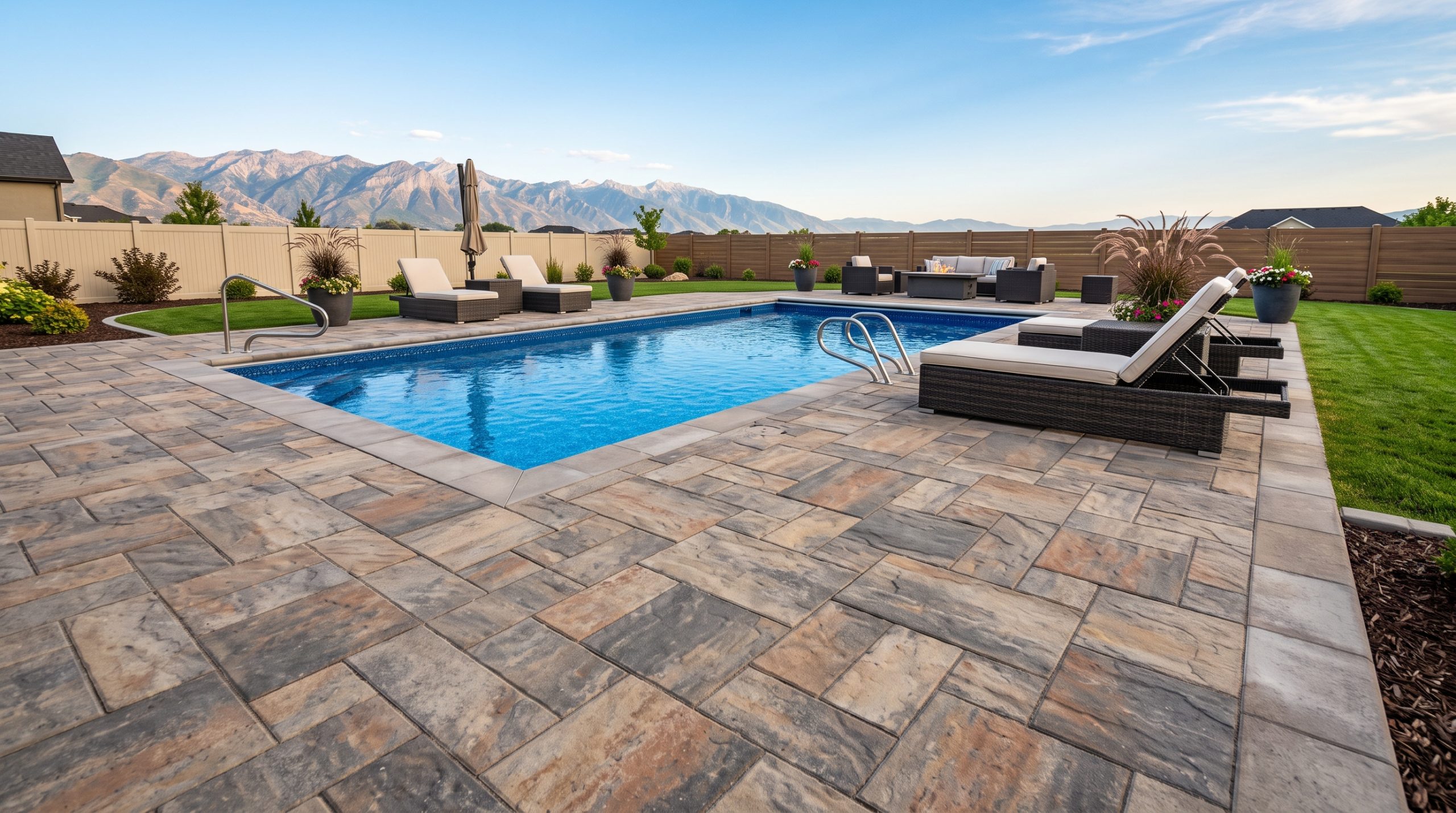 Natural stone pavers